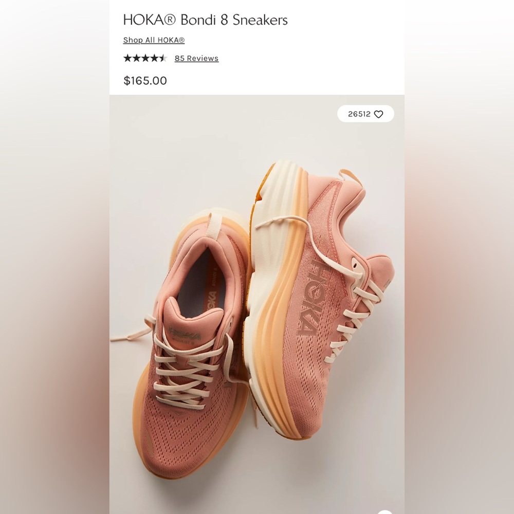 Hoka Pink Sneakers with Chunky Sole and Comfort Design